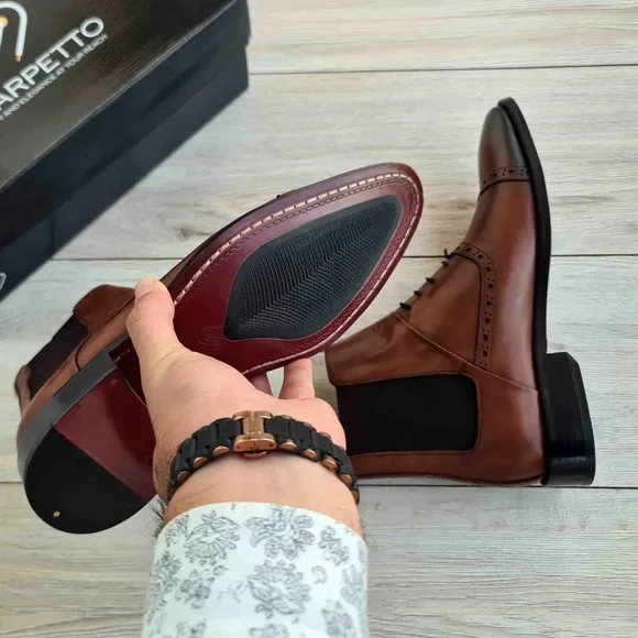 Men's Leather Chelsea Boots | Handmade - Picture 5 of 8